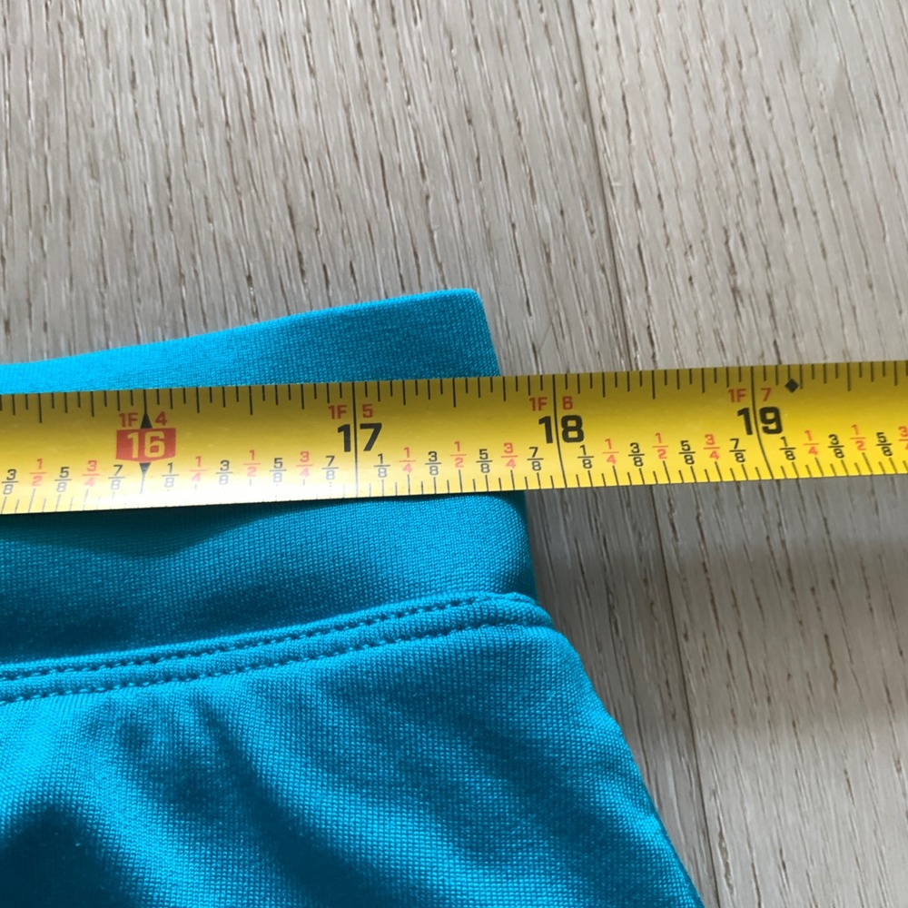 Tail Women Turquoise Blue Wrap‎ Front Athletic Tennis Golf Skort Scallop Trim L - Picture 7 of 8
